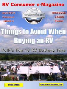 RV Consumer Magazine April 2016 cover